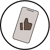 Icon: mobile phone with thumbs up emoji