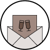 Icon: envelope and card with wine glasses