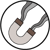 Icon: magnet with waves
