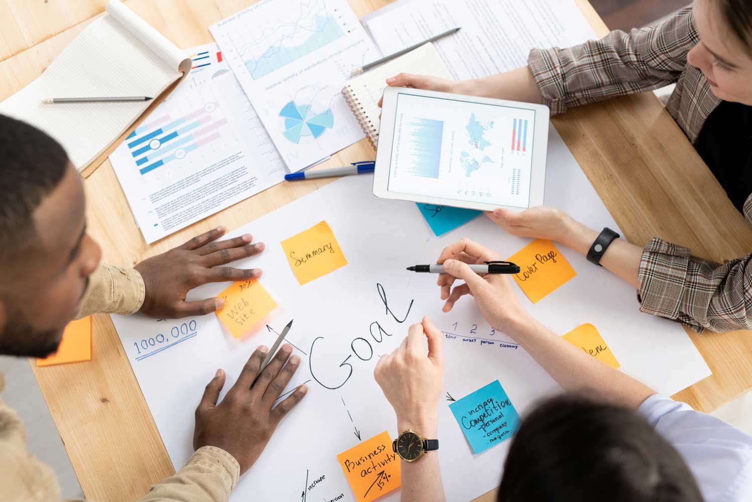 People working on content strategy