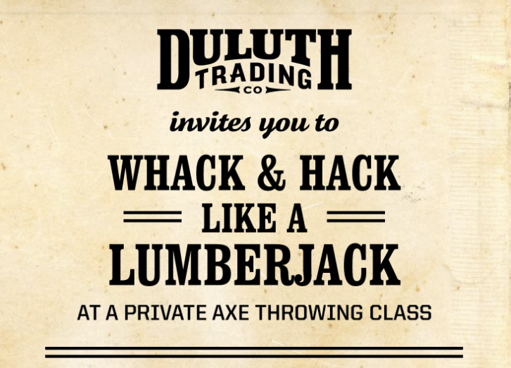 BRINGING DULUTH TRADING CO. TO NYC